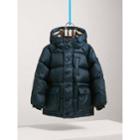 Burberry Burberry Shower-resistant Hooded Puffer Jacket, Size: 10y, Blue