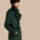 Burberry Burberry Cashmere Trench Coat, Size: 42, Green