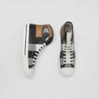 Burberry Burberry Porthole Detail Check Print Leather High-top Sneakers, Size: 43