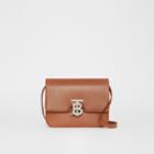 Burberry Burberry Small Leather Tb Bag, Brown