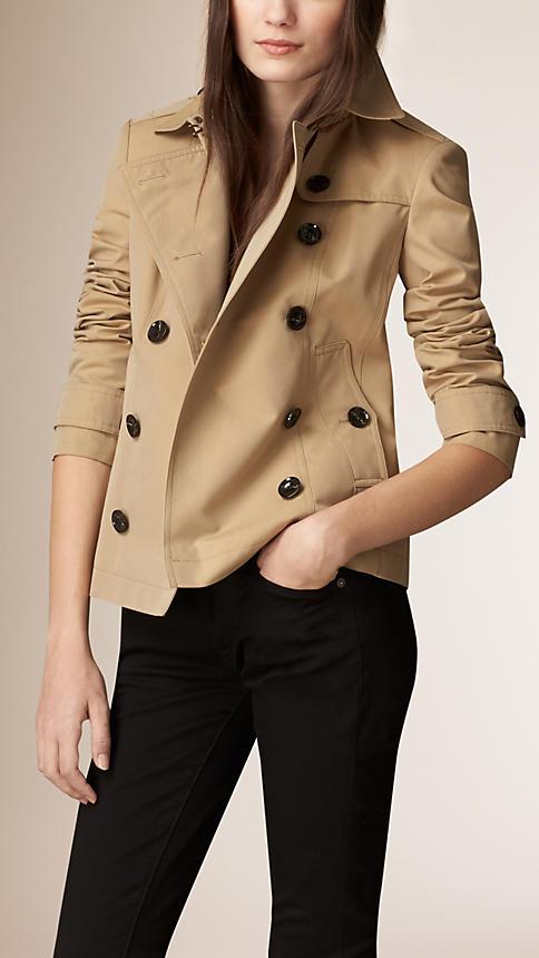 Burberry Cotton Poplin Trench Jacket