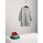 Burberry Burberry Embroidered Cotton Sweatshirt Dress, Size: 14y, Grey