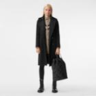 Burberry Burberry Regenerated Cashmere Trench Coat, Size: 04, Black