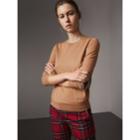 Burberry Burberry Check Detail Merino Wool Sweater, Size: Xl