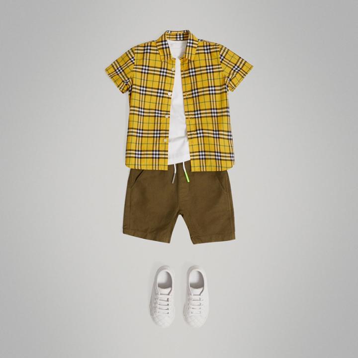 Burberry Burberry Short-sleeve Check Cotton Shirt, Size: 6y