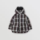 Burberry Burberry Childrens Vintage Check Down-filled Hooded Puffer Jacket, Size: 14y, Black