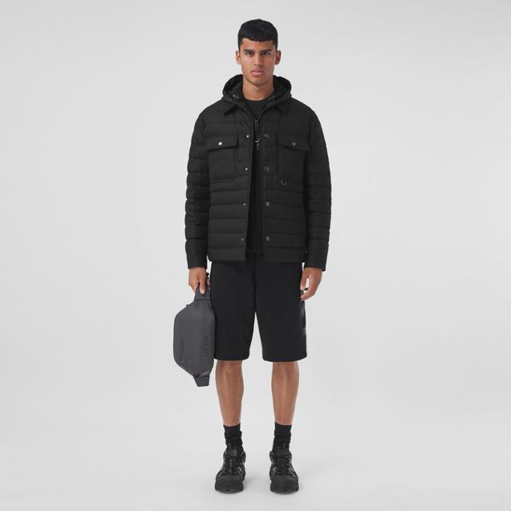 Burberry Burberry Wool Collar Cotton Puffer Jacket, Size: S