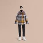 Burberry Burberry Pocket Detail Check Flannel Shirt, Size: 10y, Yellow