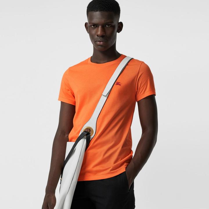 Burberry Burberry Cotton Jersey T-shirt, Size: Xxxl, Orange