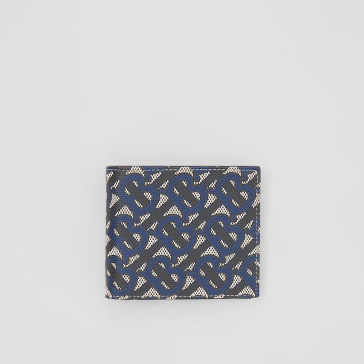 Burberry Burberry Monogram Print Canvas International Bifold Wallet