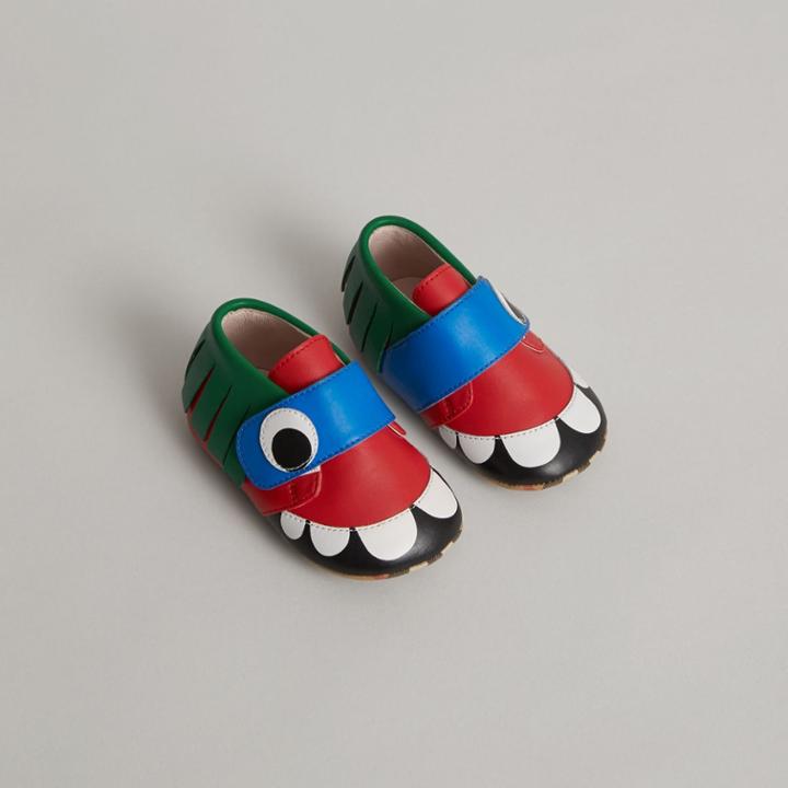 Burberry Burberry Monster Motif Leather Shoes, Size: 19