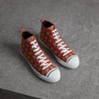 Burberry Burberry Tiled Archive Print Cotton High-top Sneakers, Size: 39