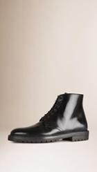 Burberry Lace-up Leather Boots