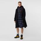 Burberry Burberry Double-faced Wool Blend Duffle Coat, Size: 34, Blue