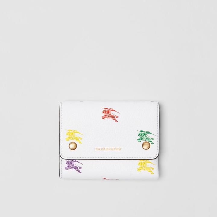Burberry Burberry Small Ekd Leather Wallet, White
