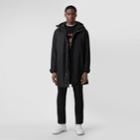 Burberry Burberry Logo Graphic Technical Twill Parka, Size: M, Black