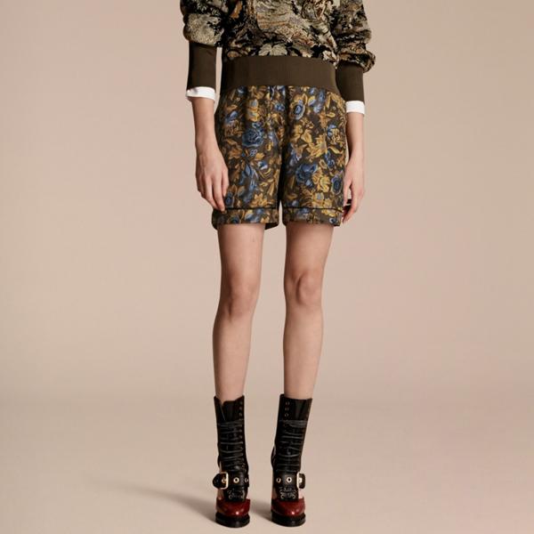 Burberry Floral Silk Pyjama-style Shorts