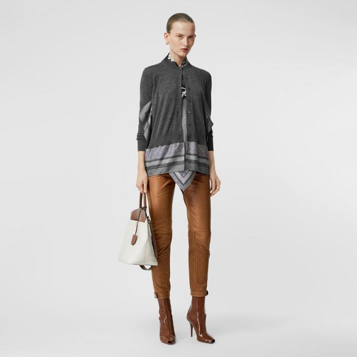 Burberry Burberry Biker Leather Trousers, Size: 00, Brown