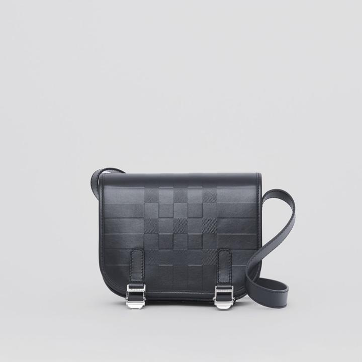 Burberry Burberry Embossed Check Messenger Bag