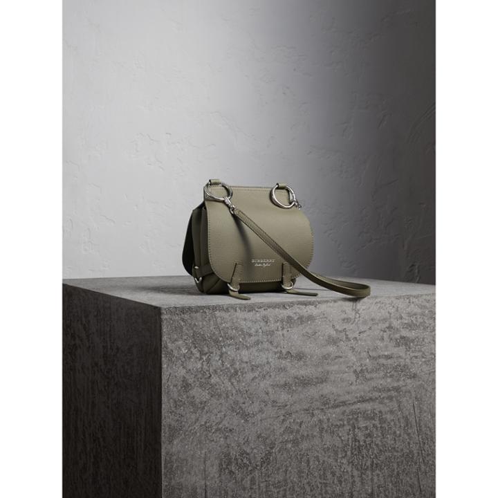 Burberry Burberry The Bridle Bag In Deerskin, Green