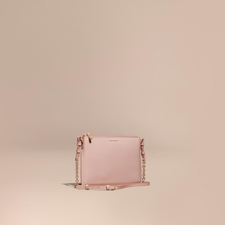 Burberry Burberry Patent London Leather Clutch Bag, Purple