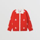 Burberry Burberry Childrens Star And Monogram Motif Wool Blend Cardigan, Size: 10y