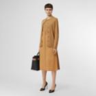 Burberry Burberry Short-sleeve Rib Knit Cashmere Sweater, Brown