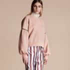 Burberry Puff-sleeved Cotton Blend Jersey Sweatshirt