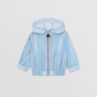 Burberry Burberry Childrens Star Detail Logo Print Lightweight Hooded Jacket, Size: 2y, Blue