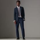 Burberry Burberry Slim Fit Pinstripe Ramie Cotton Suit, Size: 56r, Blue