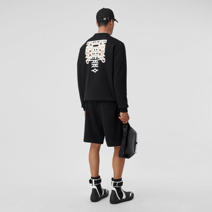 Burberry Burberry Slogan Print Cotton Sweatshirt, Size: M