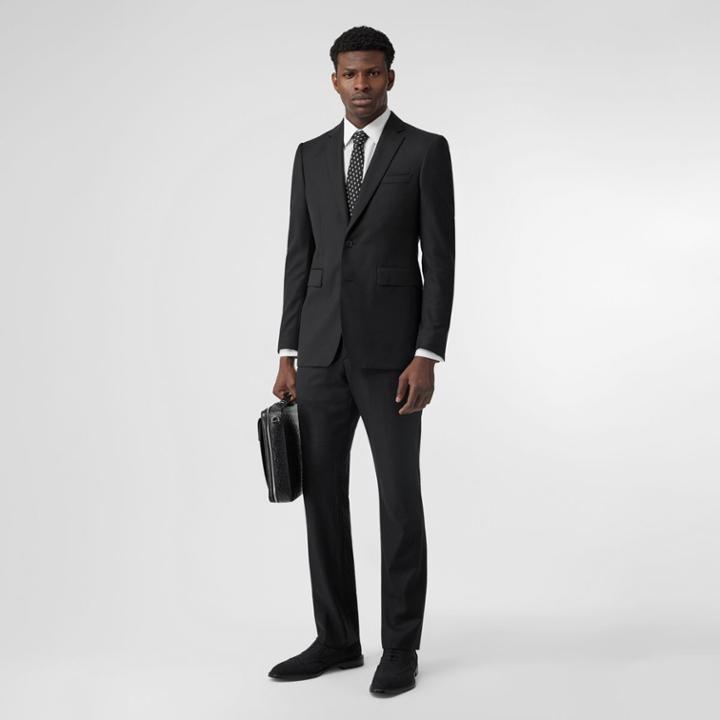 Burberry Burberry Classic Fit Wool Suit, Size: 48r, Black