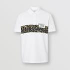Burberry Burberry Logo And Leopard Print Cotton Polo Shirt