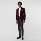 Burberry Burberry Classic Fit Velvet Tailored Jacket, Size: 34r