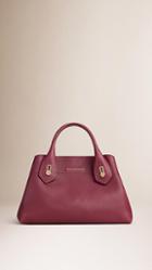 Burberry Small Grainy Leather Tote Bag