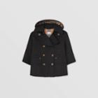 Burberry Burberry Childrens Detachable Hood Cotton Twill Trench Coat, Size: 10y