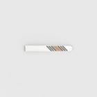 Burberry Burberry Icon Stripe Detail Palladium-plated Tie Bar, Silver