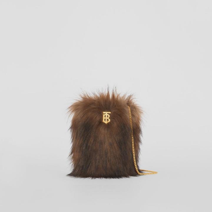 Burberry Burberry Micro Faux Fur Lola Bucket Bag