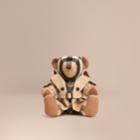 Burberry Burberry Mr Trench Thomas Bear In Cashmere, Brown