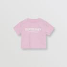 Burberry Burberry Childrens Logo Print Cotton T-shirt, Size: 2y, Pink