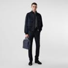 Burberry Burberry Bonded Suede Bomber Jacket, Size: 34, Blue