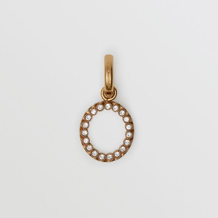 Burberry Burberry Crystal 'o' Alphabet Charm, Yellow