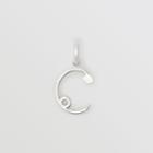 Burberry Burberry Kilt Pin 'c' Alphabet Charm, Grey