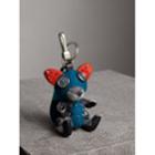 Burberry Burberry Dave The Fox Cashmere Charm, Blue