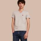 Burberry Burberry Cotton V-neck T-shirt, Grey