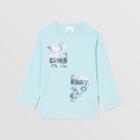 Burberry Burberry Childrens Long-sleeve Montage Print Cotton Top, Size: 3y