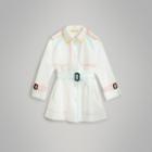Burberry Burberry Childrens Showerproof Single-breasted Trench Coat, Size: 14y, White