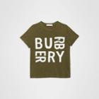 Burberry Burberry Childrens Logo Print Cotton T-shirt, Size: 3y, Green