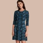 Burberry Python Jacquard Merino Wool Dress