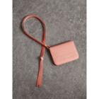 Burberry Burberry Embossed Leather Id Card Case Charm, Pink